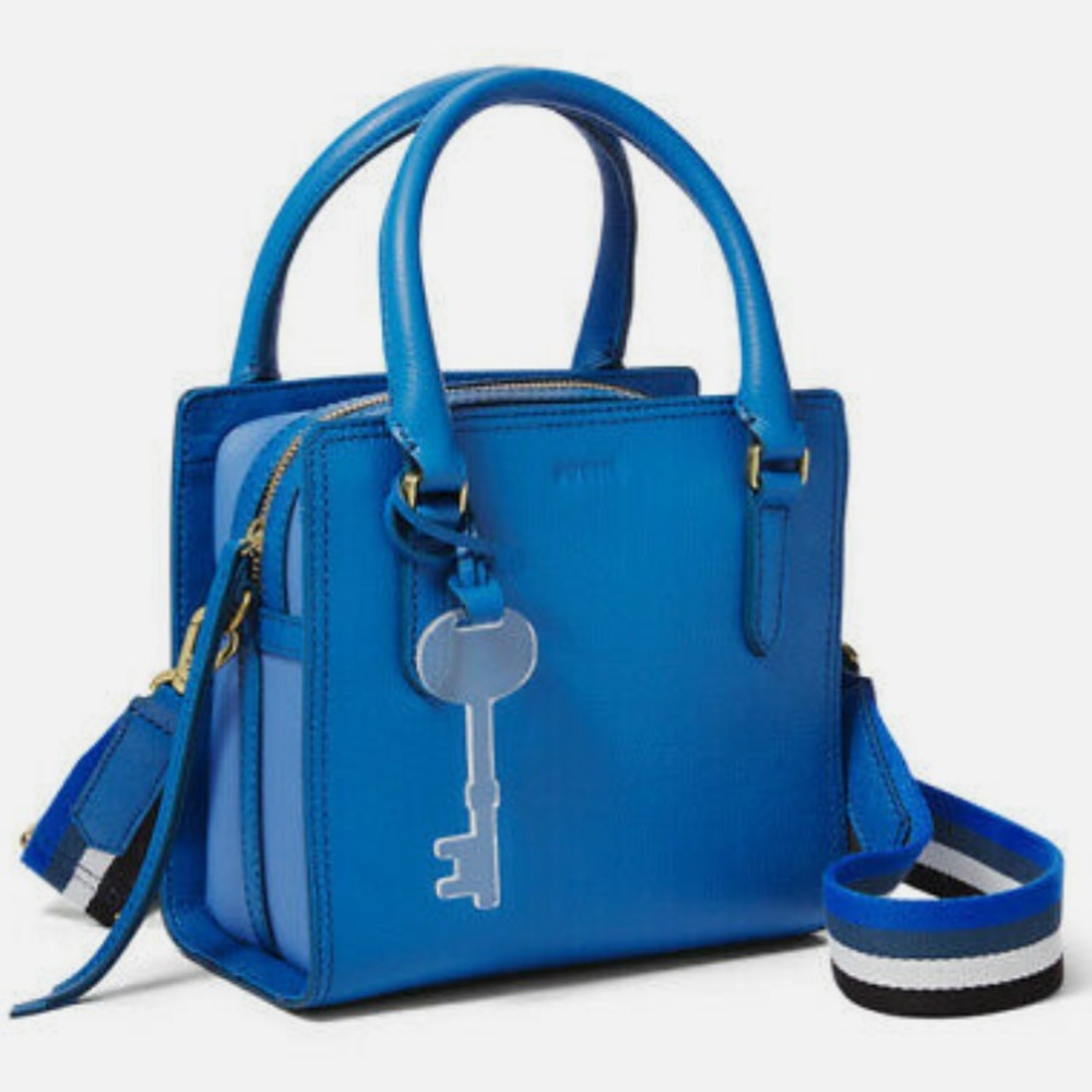 Brand New Blue Hope Fossil Crossbody!